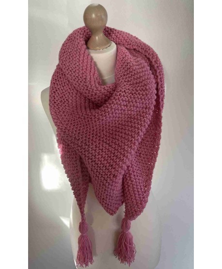 Omslagdoek Pink, Handmade by Smit