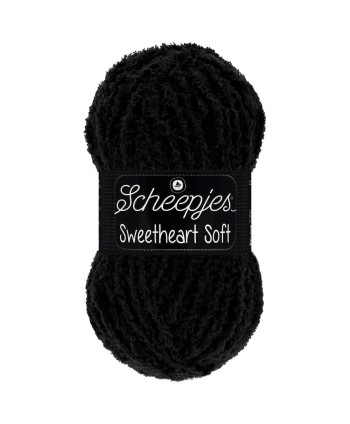 1687-004 Zwart, Scheepjes Sweetheart Soft