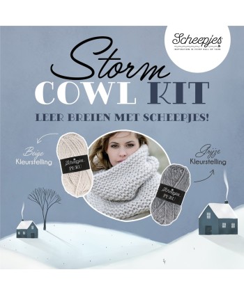 Storm Cowl Kit "leren breien"