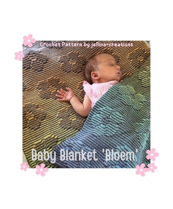 Baby blanket Bloem